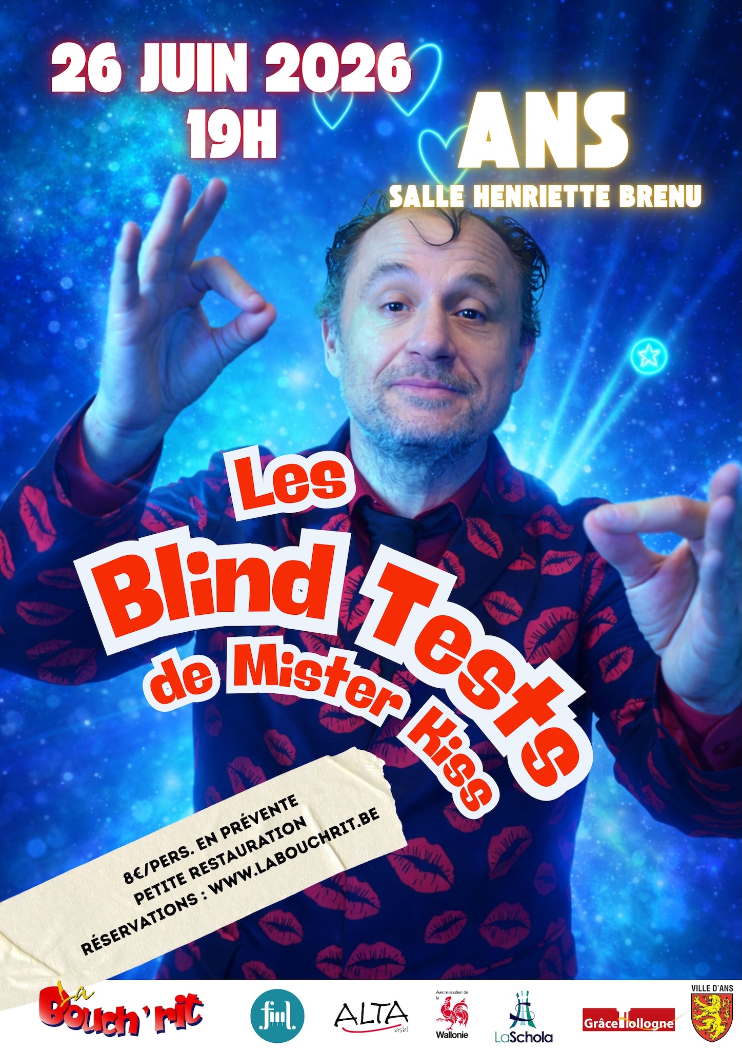 Les Blind Tests de Mister Kiss en Belgique - Wekty